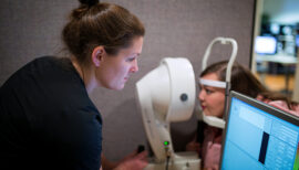 Patient being prepped for LASIK Surgery