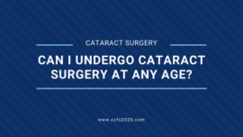 Cataract surgery at any age